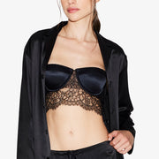 Avery Satin & Lace Underwired Bra