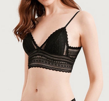 Nina Bralette Wireless Bra - Black